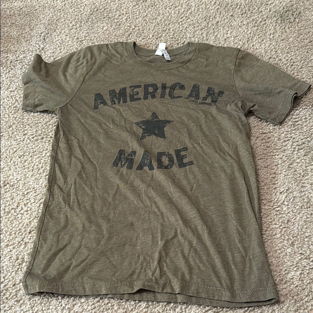 Bella Canvas Olive 'American Made' Tee